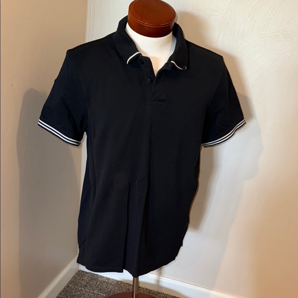 Men's Black Club Monaco Polo Shirt